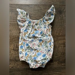 Boutique bubble romper blue tone 0-3 month